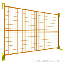 Pannelli di recinzione temporanea rivestimento in polvere recinzione di sicurezza